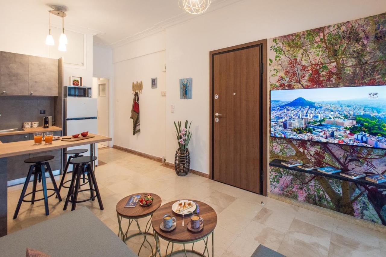 Blue Ark Boho Stay At Acropolis Atene Esterno foto